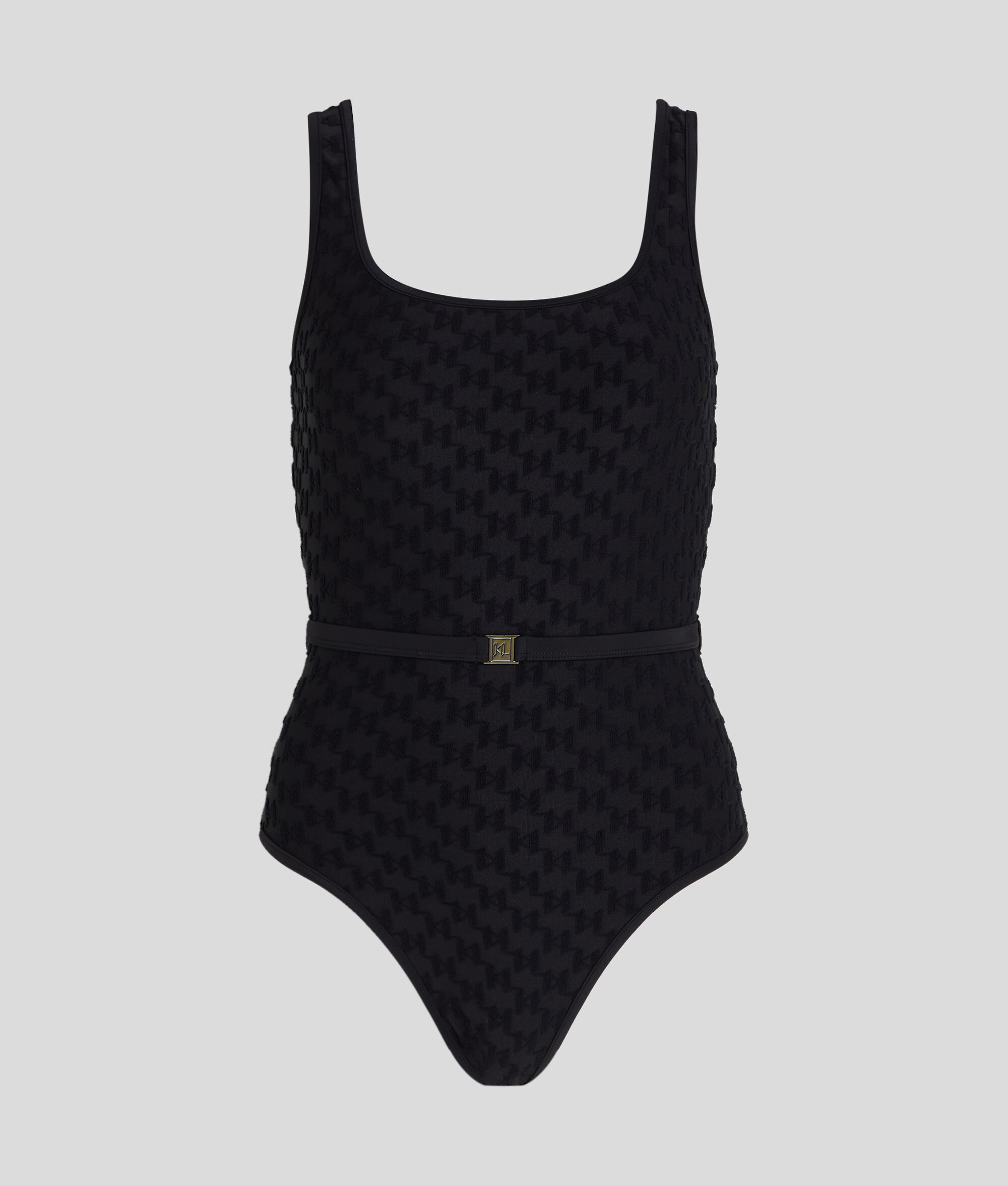 (image for) Unique Charm KL MONOGRAM BELTED SWIMSUIT